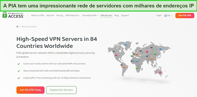Maneiras F&aacute;ceis de Corrigir uma VPN Bloqueada - Rede de Servidores Ampliada da PIA